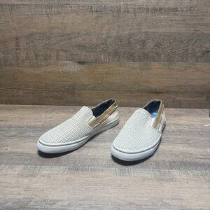 Tommy Bahama Jaali Tan Canvas Mesh Slip On Shoes Men's Size 10